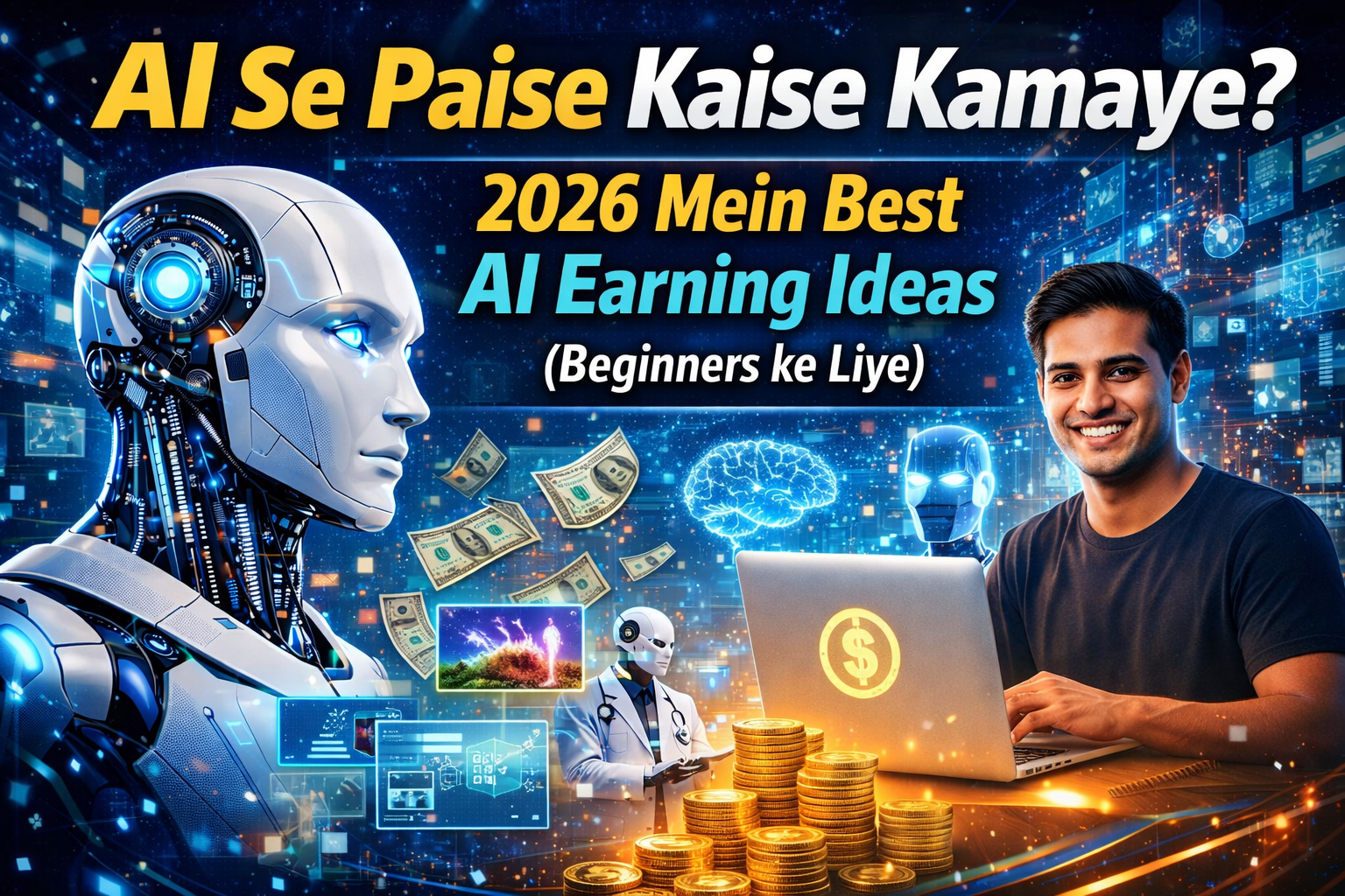 AI Se Paise Kaise Kamaye? 2026 Mein Best AI Earning Ideas (Beginners ke Liye)