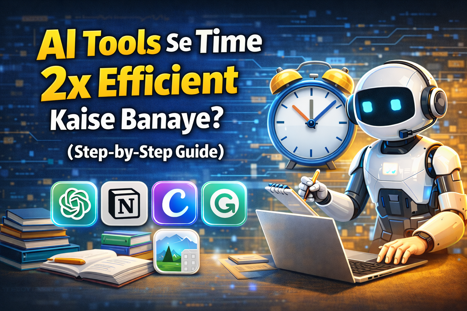 AI Tools Ke Saath Apna Time Kaise 2x Efficient Banaye? (Step-by-Step Guide)