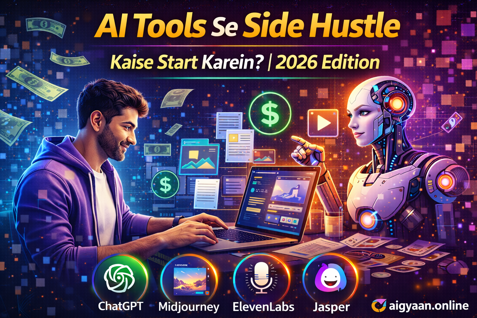 AI Tools Se Side Hustle Kaise Start Karein? 2026 Edition