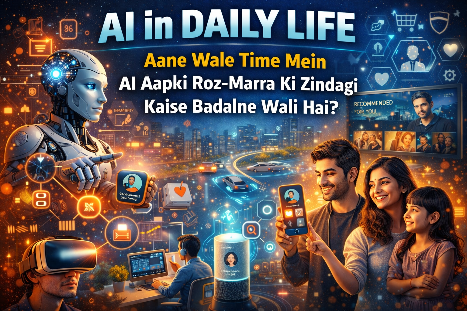 🏠 AI in Daily Life: Aane Wale Time Mein AI Aapki Roz-Marra Ki Zindagi Kaise Badalne Wali Hai?