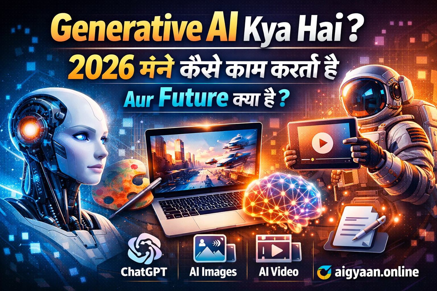 Generative AI Kya Hai? 2026 Mein Kaise Kaam Karta Hai Aur Future Kya Hai