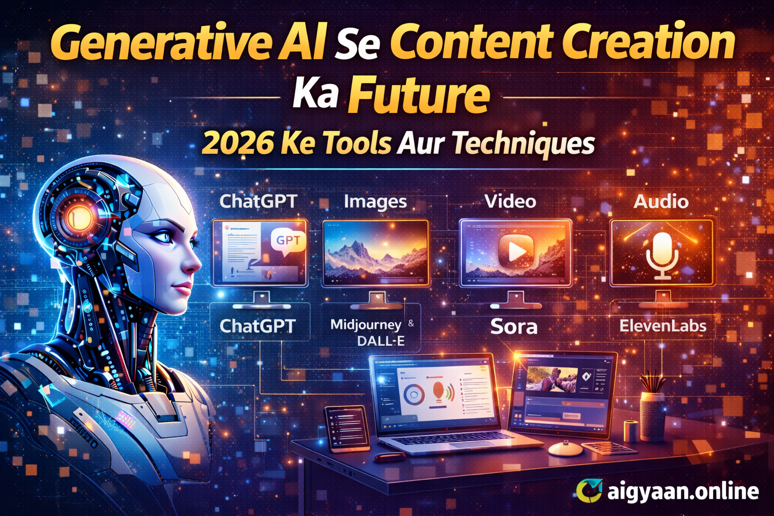 Generative AI Kaise Content Creation Ko Badal Raha Hai? 2026 Ke Tools Aur Techniques